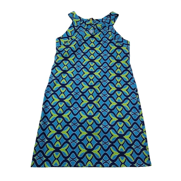 Buckhead Betties Dresses & Skirts - CC - Buckhead Betties Shift Dress Women Medium Navy Blue Green Sleeveless Summer